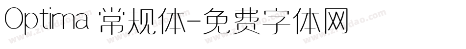 Optima 常规体字体转换